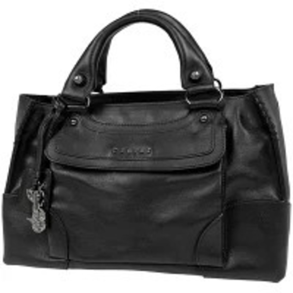 Celine Boogie Bag Blazon Handbag Leather Black